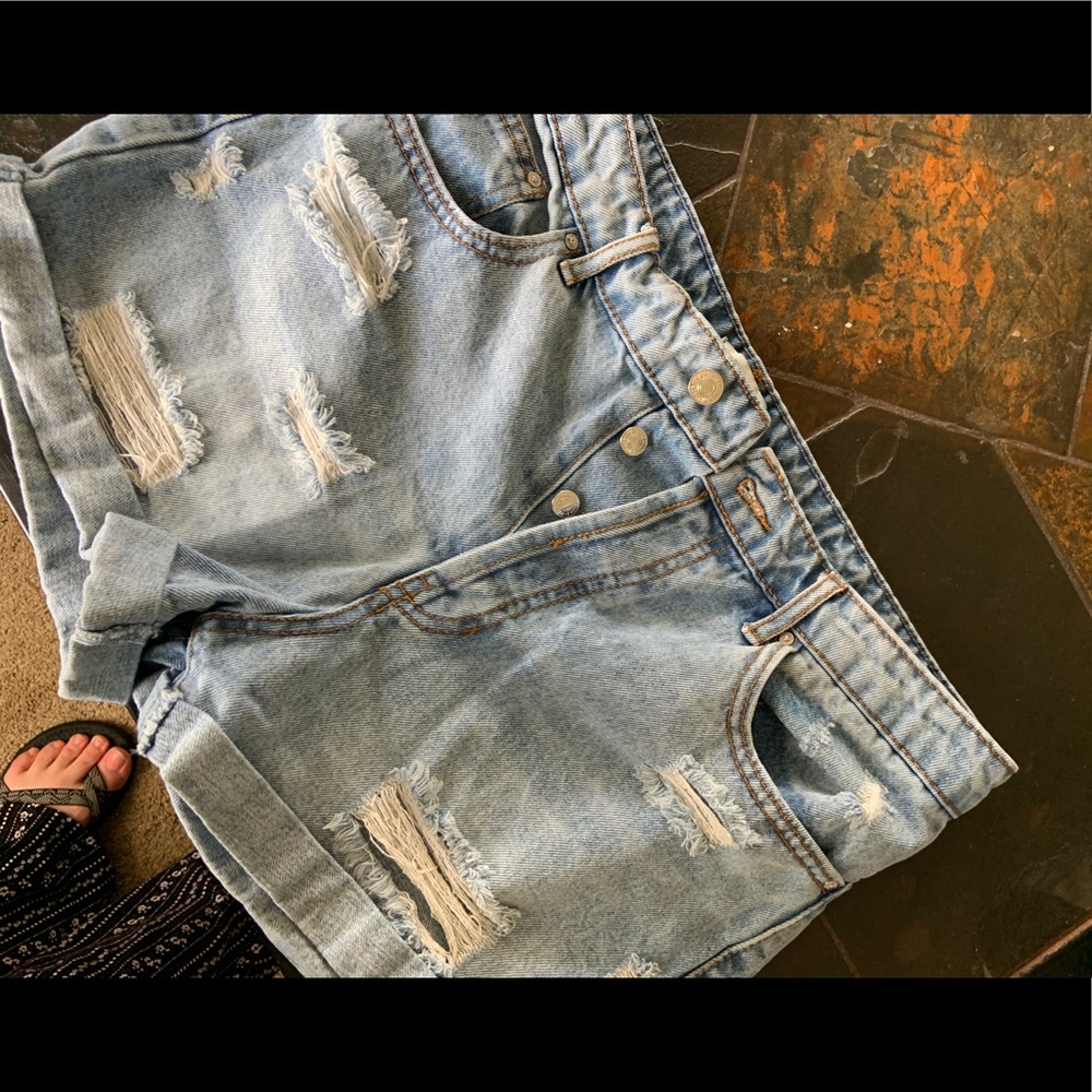 Denim shorts